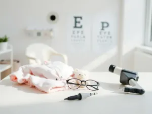 Okulary przeciwsłoneczne Polaroid leżące na drewnianym stole, w których odbija się zachód słońca nad spokojnym jeziorem.