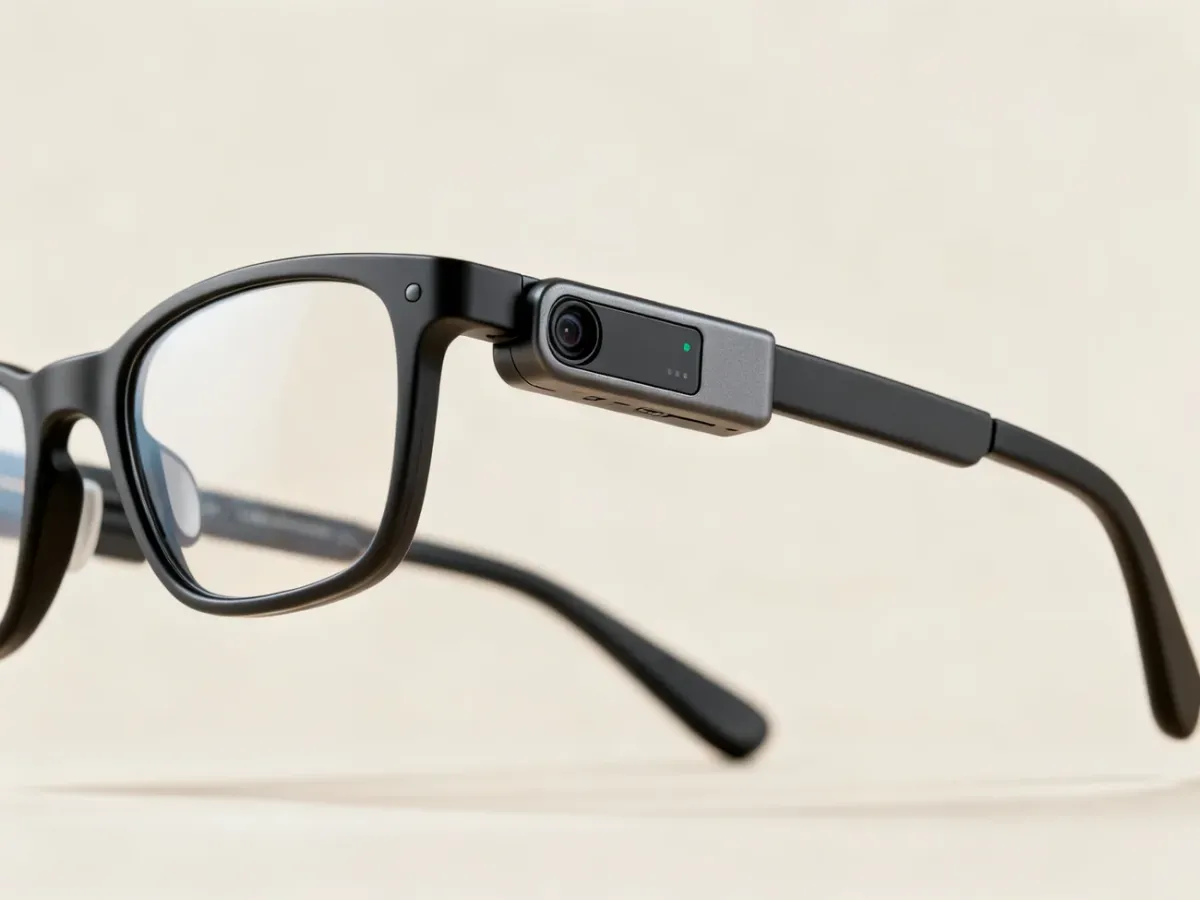 Inteligentne okulary asystujące z kamerą i modułem elektronicznym