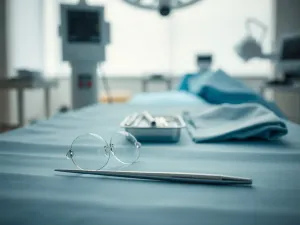 Zbliżenie na zdrowe oko z wyraźną rogówką w jasnym, klinicznym otoczeniu, symbolizujące nadzieję płynącą z dawstwa tkanek.